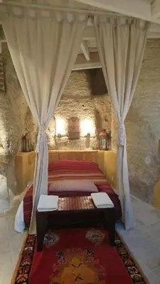 Un ou plusieurs lits dans un hébergement de l'établissement Troglodyte loft
