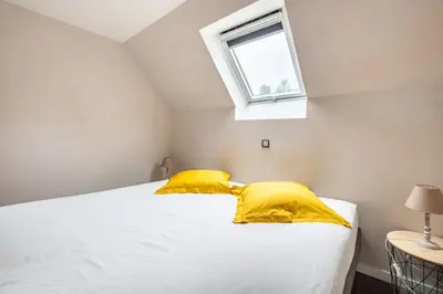 Un ou plusieurs lits dans un hébergement de l'établissement Gite Nature Loire et Châteaux 3*