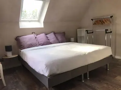 Un ou plusieurs lits dans un hébergement de l'établissement Gite Nature Loire et Châteaux 3*