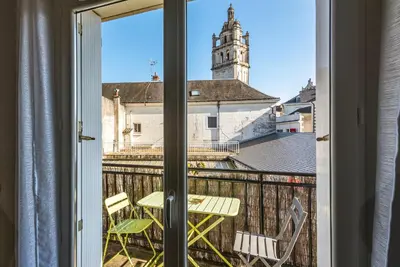 Balcon ou terrasse dans l'établissement La Tour de Lierre