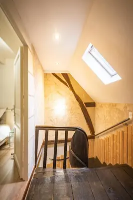 Un ou plusieurs lits dans un hébergement de l'établissement Gîte Jeanne D'Arc
