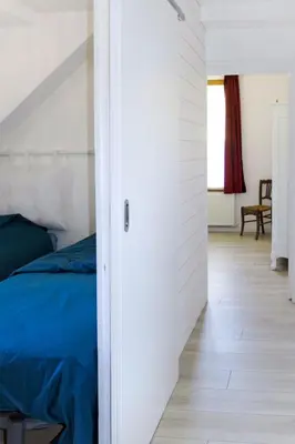 Un ou plusieurs lits dans un hébergement de l'établissement Holiday Home Au Soleil Joyeux by Interhome