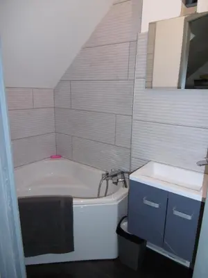 Salle de bains dans l'établissement Le petit domaine des Aubuis