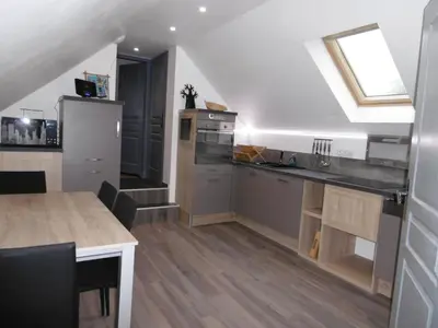 Cuisine ou kitchenette dans l'établissement Le petit domaine des Aubuis