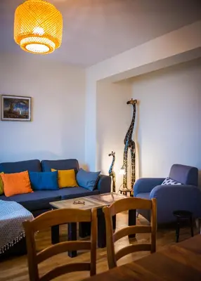 Coin salon dans l'établissement Les lumières de la Loire