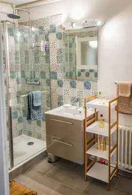 Salle de bains dans l'établissement Les lumières de la Loire