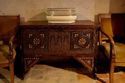 Un ou plusieurs lits dans un hébergement de l'établissement Chateau-monastère de La Corroirie
