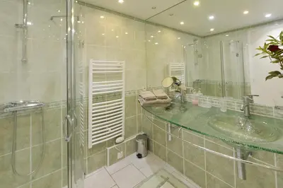 Salle de bains dans l'établissement Domaine Aurore de Beaufort