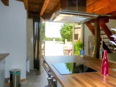 Balcon ou terrasse dans l'établissement Gîte de charme au cœur du Val de Loire, proche Amboise-Chenonceau, cadre paisible, tout inclus - FR-1-381-207