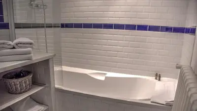 Salle de bains dans l'établissement Maison Melrose