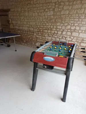 Salle de jeux dans l'établissement Maison spacieuse à Assay avec jardin et cheminée