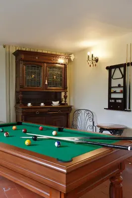 Billard dans l'établissement Chateau de la Rozelle