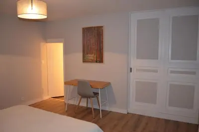 Un ou plusieurs lits dans un hébergement de l'établissement Gîte de la Merluchette