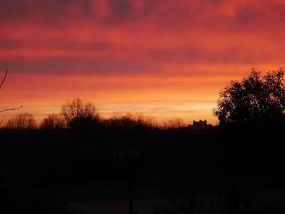Lever ou coucher de soleil vu de le B&B/chambre d'hôtes ou à proximité