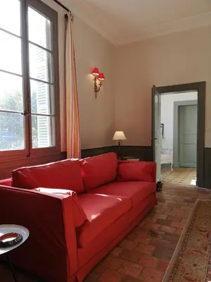 Coin salon dans l'établissement Le Gaimont Maison d'Hôtes Vouvray