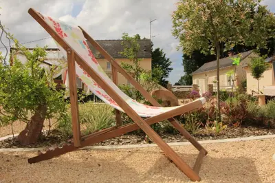 Jardin de l'établissement Les gîtes du Hameau des deux ailes