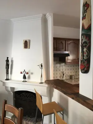 Cuisine ou kitchenette dans l'établissement Le Triplex Gambetta