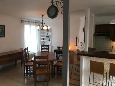 Cuisine ou kitchenette dans l'établissement Le Triplex Gambetta