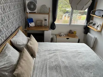 Un ou plusieurs lits dans un hébergement de l'établissement Chez Flo & Marc - Chambres d'hôtes entre Blois et Chaumont