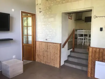 Télévision ou salle de divertissement dans l'établissement La Massonnière Gîte et chambres d'hôtes