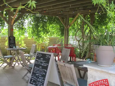 Jardin de l'établissement Auberge 