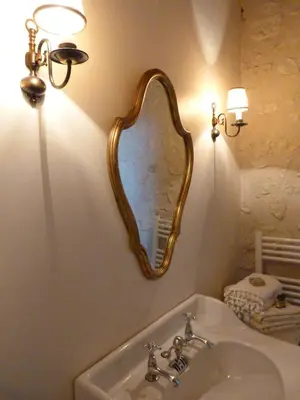 Salle de bains dans l'établissement Le Clos de la Chesneraie