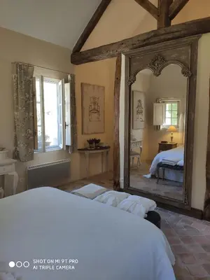 Un ou plusieurs lits dans un hébergement de l'établissement La Ferme Blanche