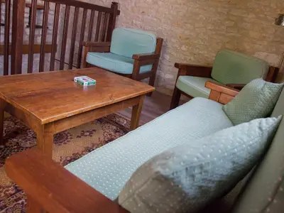 Coin salon dans l'établissement Gîte Pays de la Loire
