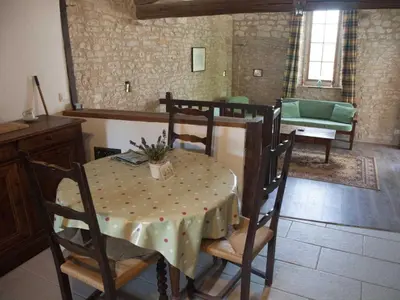 Coin salon dans l'établissement Gîte Pays de la Loire