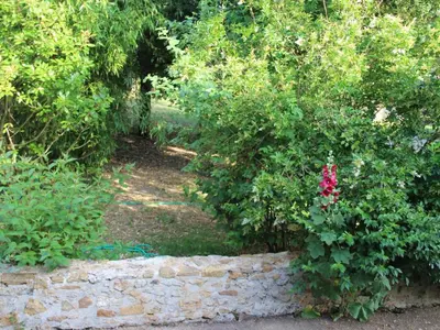 Jardin de l'établissement Gîte rural proche châteaux, animaux bienvenus, grand jardin - FR-1-381-68