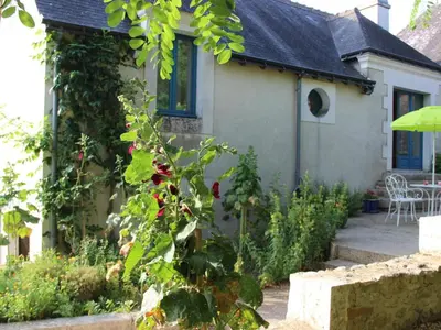 Jardin de l'établissement Gîte rural proche châteaux, animaux bienvenus, grand jardin - FR-1-381-68