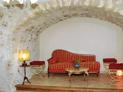 Coin salon dans l'établissement Maison vigneronne XIXe au cœur du Val de Loire, proche châteaux - FR-1-381-82