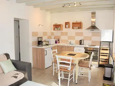 Cuisine ou kitchenette dans l'établissement Gîte au Cœur du Val de Loire avec WIFI et Animaux Acceptés - FR-1-381-154