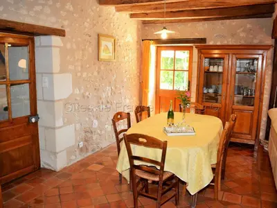 Plan de l'établissement Gîte de charme en Touraine du Sud, jardin clos, 3 chambres - FR-1-381-321