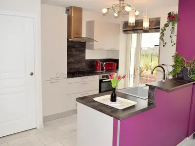 Cuisine ou kitchenette dans l'établissement Maison en Touraine avec Spa et Sauna, proche Châteaux de la Loire - FR-1-381-473