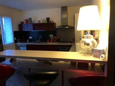 Cuisine ou kitchenette dans l'établissement lily's rooms