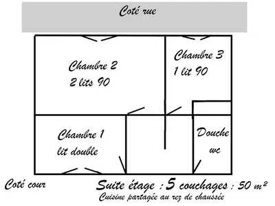 Plan de l'établissement L'étape de Loudun
