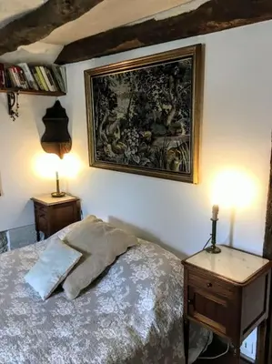 Un ou plusieurs lits dans un hébergement de l'établissement Garden Retreat Loire Riverside