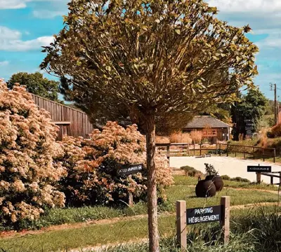 Jardin de l'établissement Manège de la Chapinière - DadaLoge tiny-house