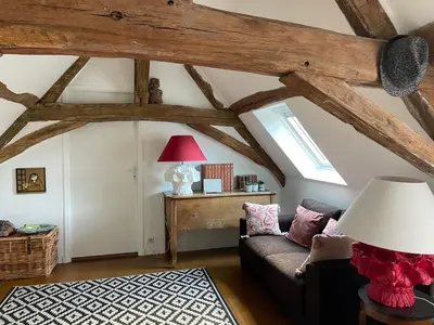 Coin salon dans l'établissement Villa Cassandre