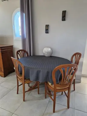 Coin salon dans l'établissement Maison/gîte-6 km de Tours