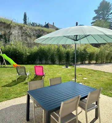 Jardin de l'établissement Gîte Bambou