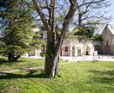 Jardin de l'établissement Cottage de la Tour - Duplex troglodyte of 100 m