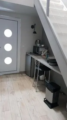 Cuisine ou kitchenette dans l'établissement Chambres d hotes Couette et Campagne
