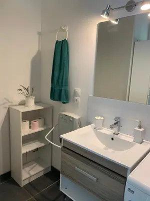 Salle de bains dans l'établissement La canadienne