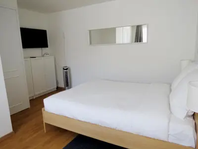 Un ou plusieurs lits dans un hébergement de l'établissement Les Chambres Lune