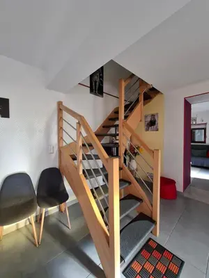Un ou plusieurs lits dans un hébergement de l'établissement Le paradis des caves