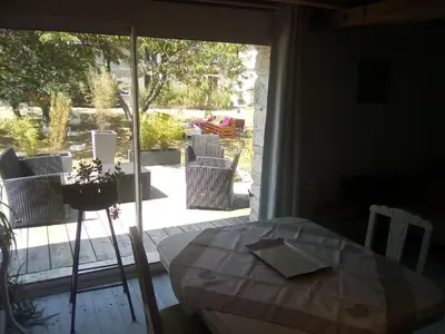 Coin salon dans l'établissement 21 Les Boissières