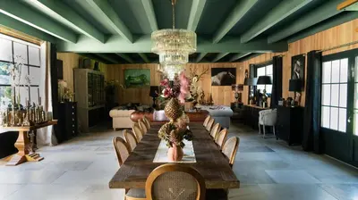 Coin salon dans l'établissement Domaine du Turbais