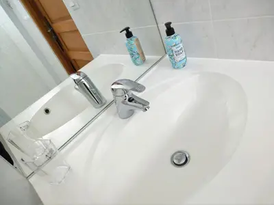 Salle de bains dans l'établissement Le Logis de la Chouette